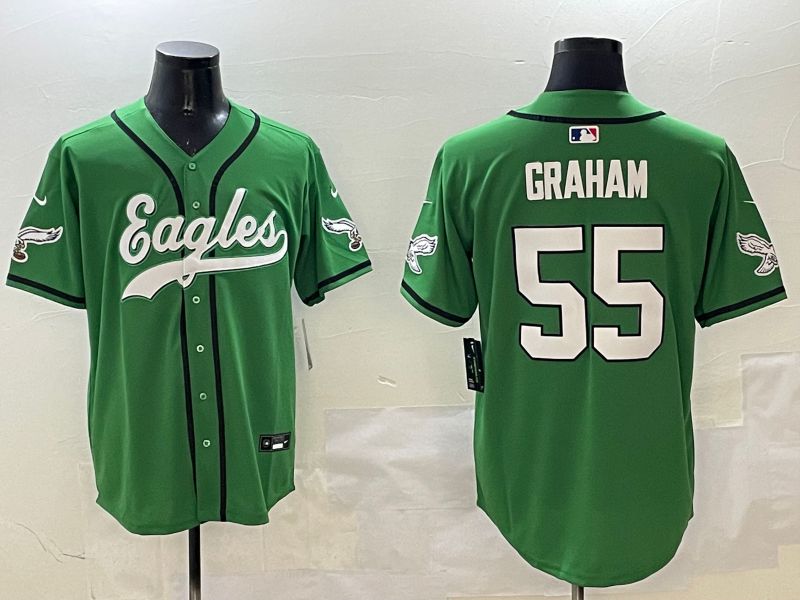 Men Philadelphia Eagles 55 Graham Green three generations Jointly Name 2025 Nike Limited NFL Jersey style 12